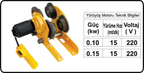 1 Ton Elektrikli Şaryo Teknik Özellikleri