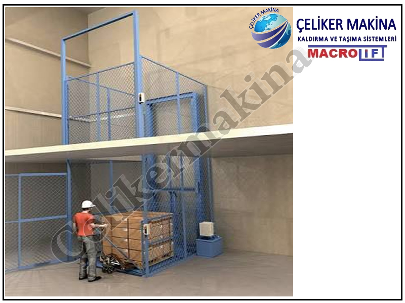 1,5 Ton Hidrolik Yük Asansörü Teknik Özellikleri